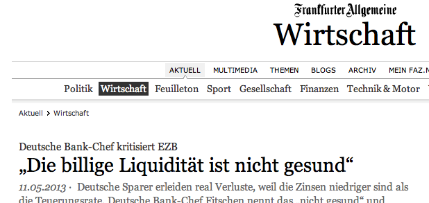 Kringelige Anführungszeichen auf faz.de