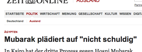 Schreibmaschinen-Anführungszeichen auf zeit.de