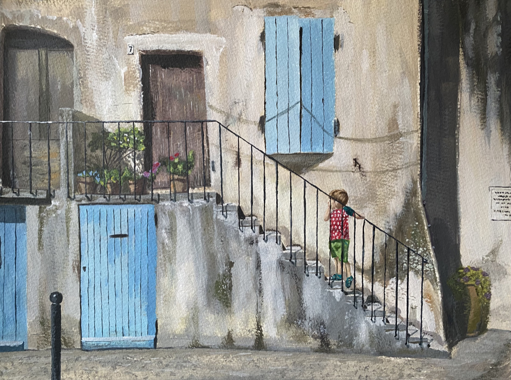 Detail einer Altstadt im Süden Frankreichs